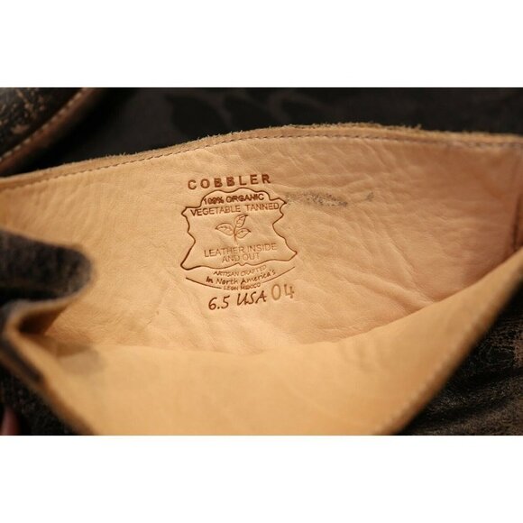 Bed Stu Women's Size 6.5 Brown Black Riding Boots Distressed Leather Tall Shoes - Picture 6 of 11